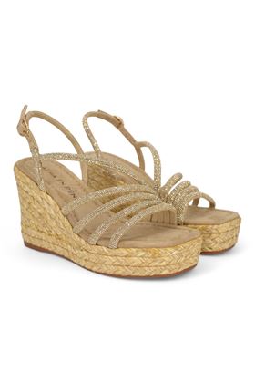 Zatterone con microstrass colore platino. ALMA EN PENA | 51274-SAND